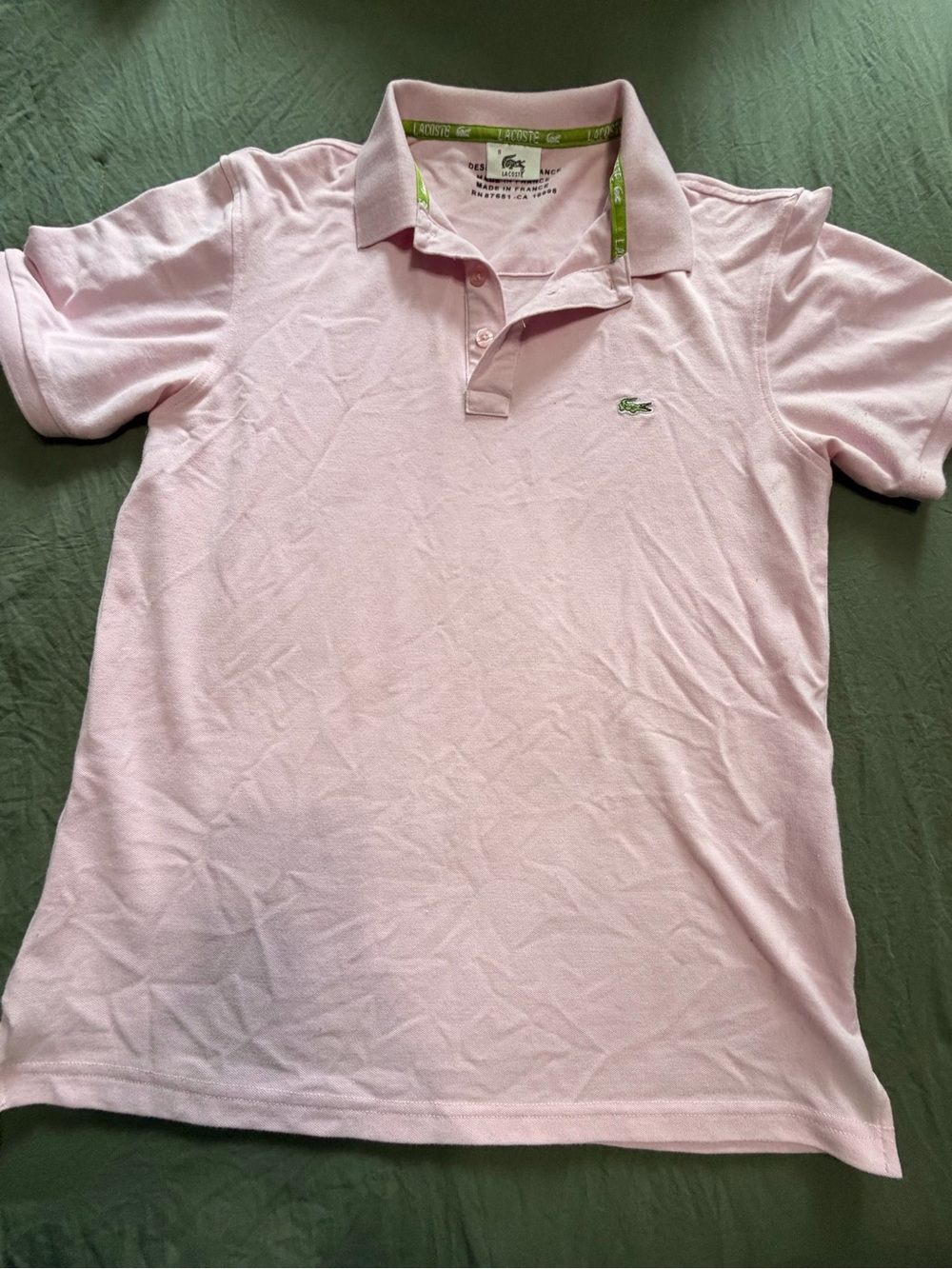 Dupe Lacoste Men’s Pink Polo Shirt
